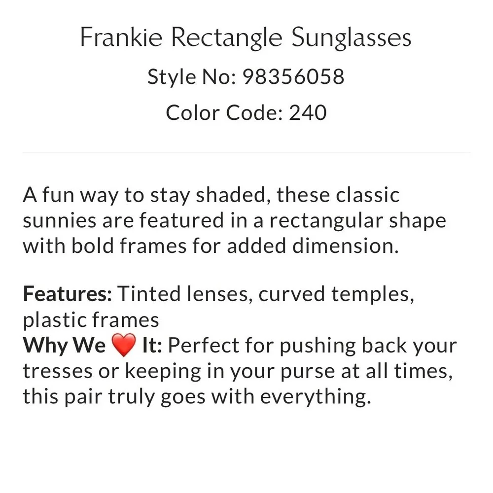 Free People Frankie Rectangle Sunglasses New NWT Blue tinted plastic summer fun